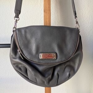 Marc By Marc Jacobs Mini Natasha Gray Pebbled Leather Crossbody Bag